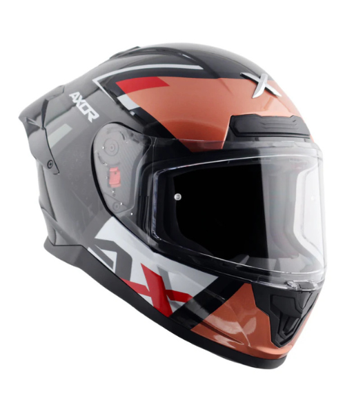 Axor Saber X-Sport Helmet - Gloss Black Orange