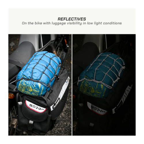 Viaterra Reflective Bungee Tie Down Net (12" X 12")