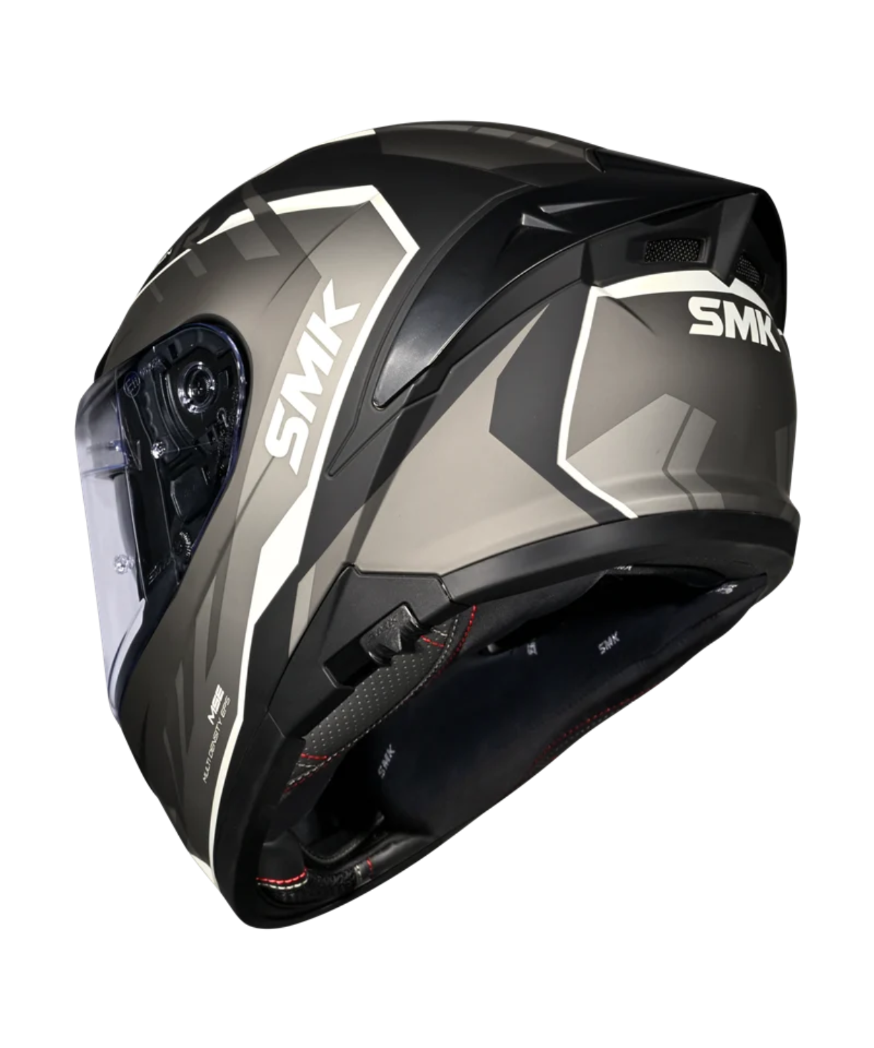 SMK Typhoon Aerot GRPS GL266 Full Face Helmet - Gloss Black Grey