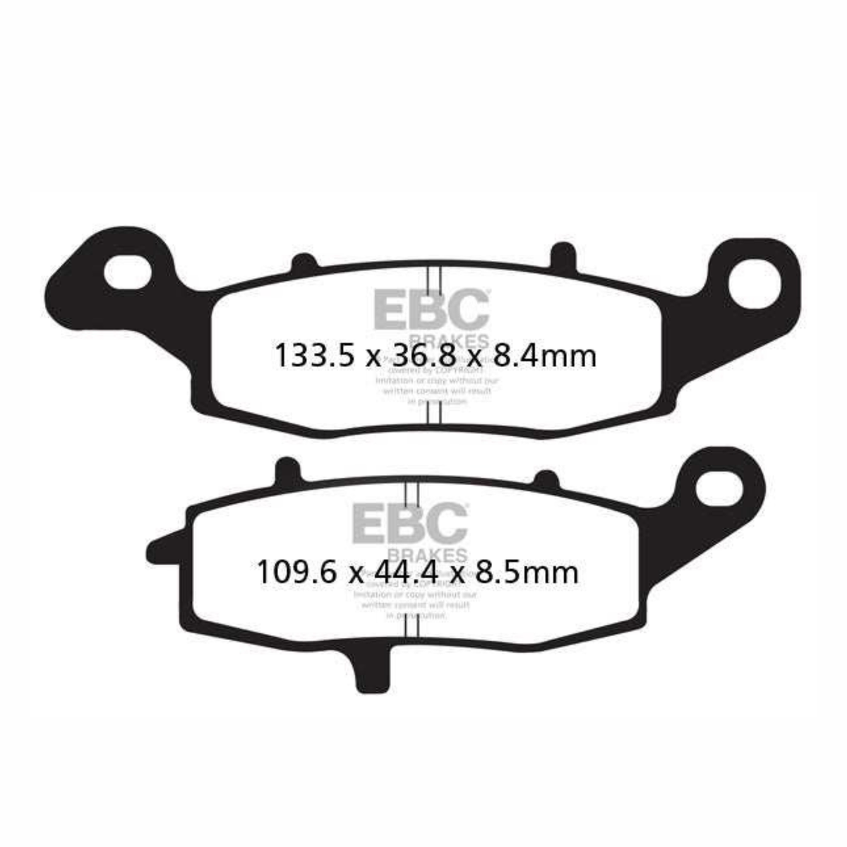 EBC Brake Pads - Double H Sintered Rear Brakes - FA229HH + FA231HH - EBC Brakes