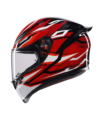 AGV K1 S Lion 035 Helmet - Gloss Black Red White