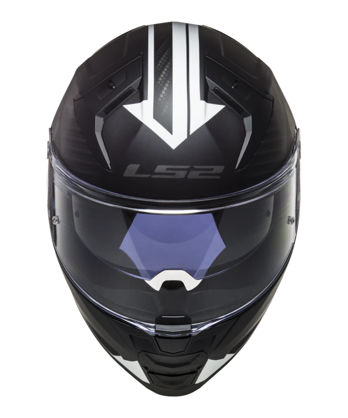 LS2 FF811 Vector II Splitter Helmet - Matt Black White - LS2