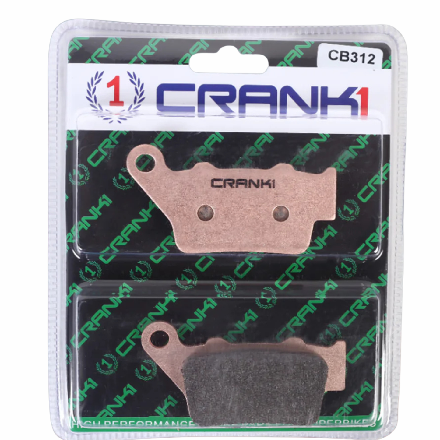 Crank1 Fully Sintered H2 Series Brake Pads for Ducati Scrambler 1100 Dark Pro (2021-2025)