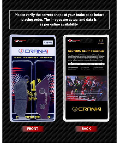 Crank1 Carbon Brake Pads for KTM Adventure 390 (2025 Onwards)