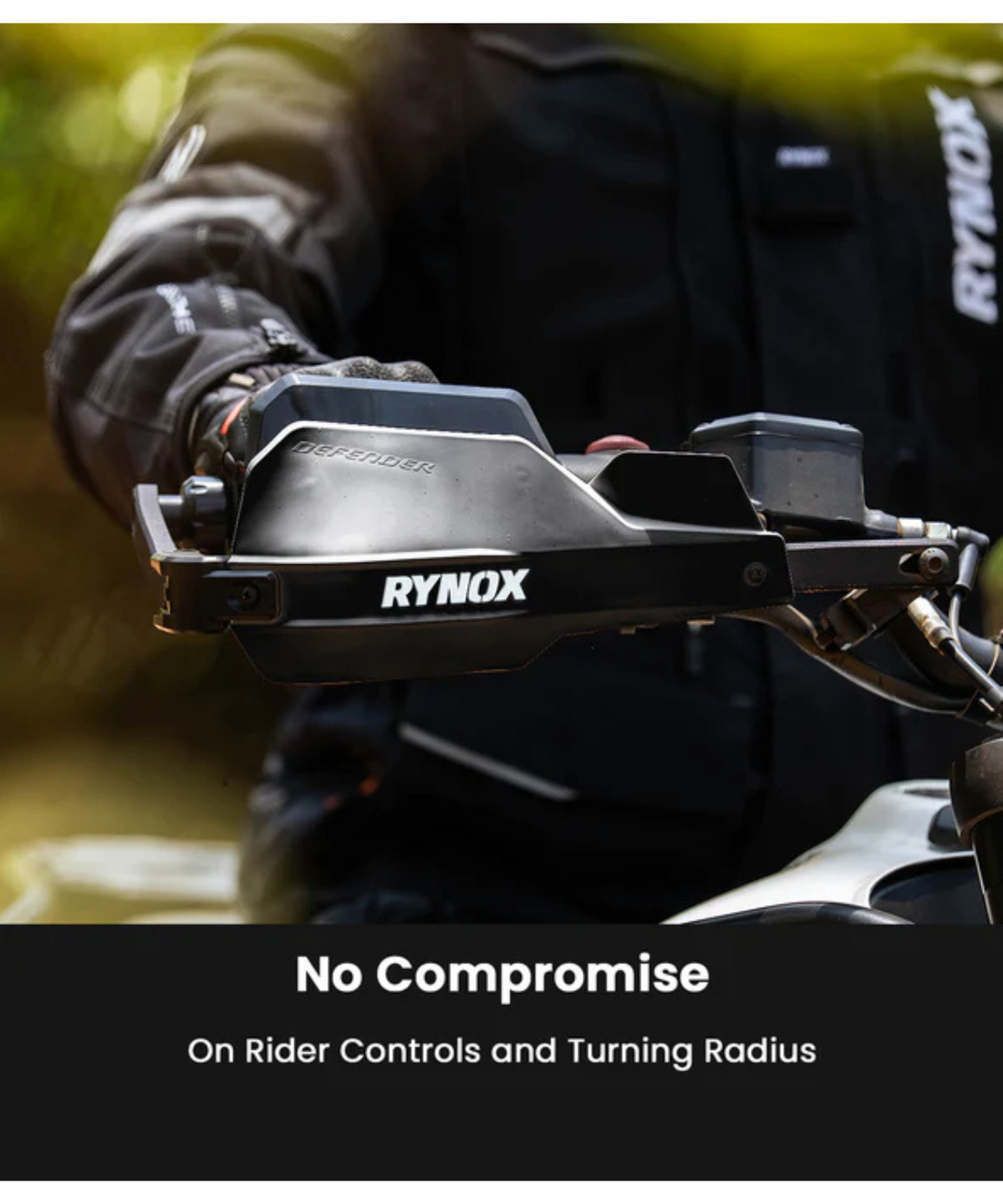 Rynox Defender Pro Hand Gurads - Black - Rynox