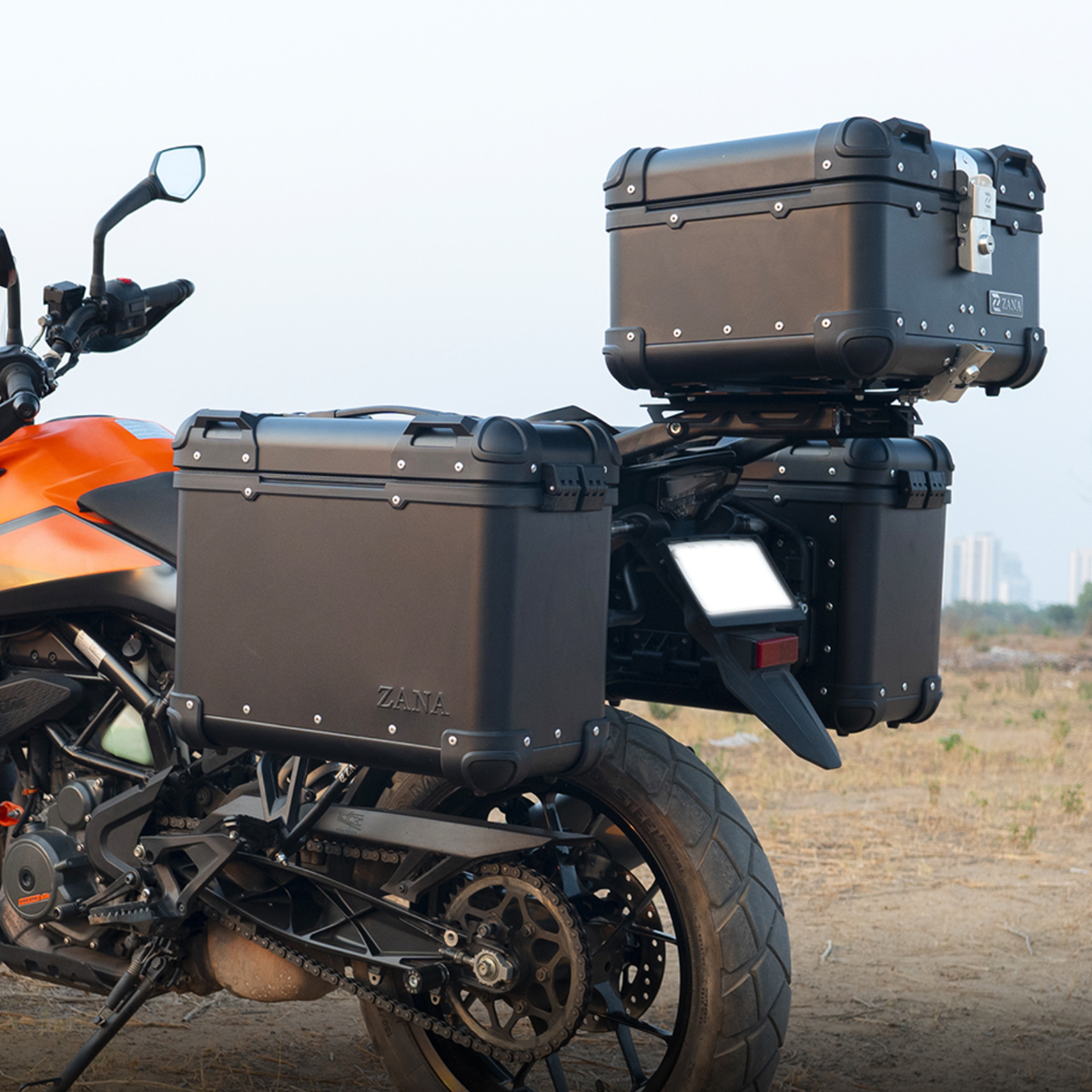 Zana KTM ADV 250/390 (2025) Aluminium R-Flat Pannier 36L - Black - ZI-8491-RB - Zana