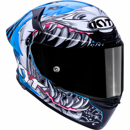 KYT TT-Revo Megalodon Helmet - Gloss Blue