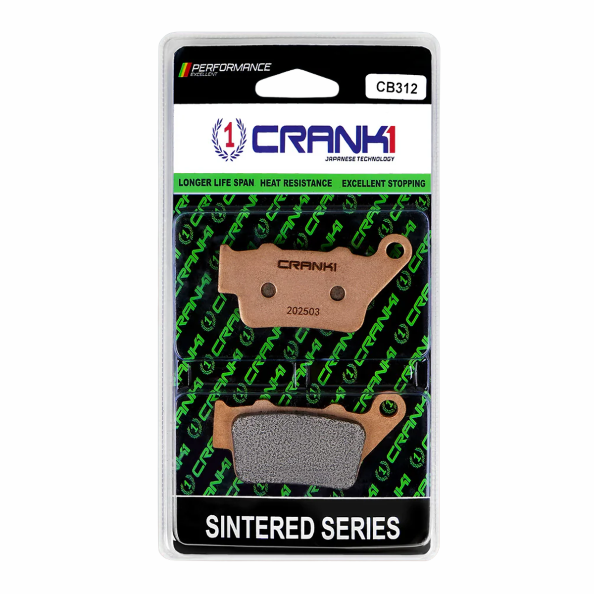 Crank1 Royal Enfield Continental GT 535 (2013-2018) Sintered Brake Pads