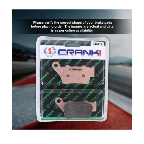 Crank1 Fully Sintered H2 Series Brake Pads for Triumph Street Triple 675 R (2014-2016)