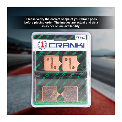 Crank1 Fully Sintered H2 Series Brake Pads for Benelli TNT 600i (2014 Onwards)