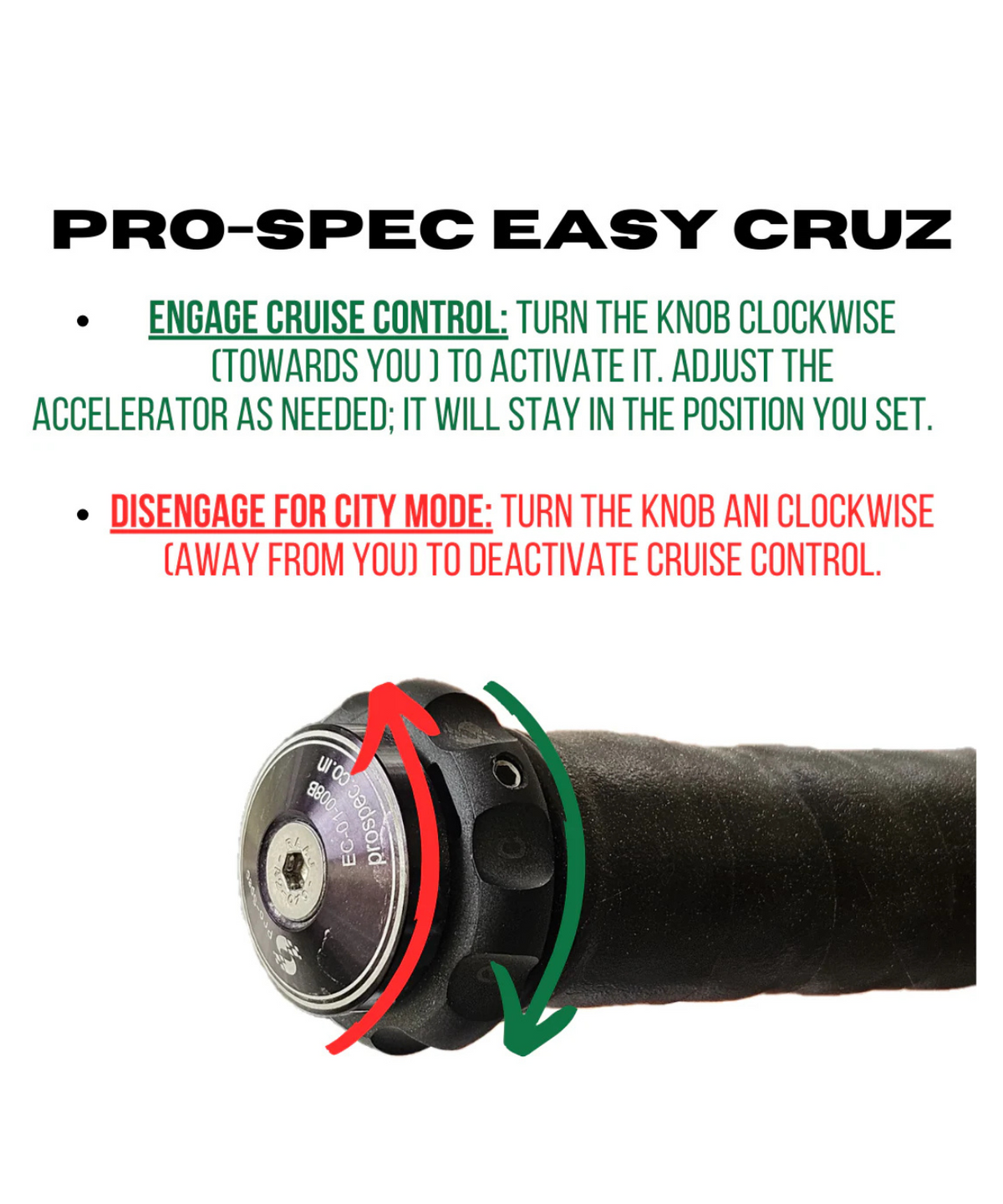 Pro-Spec Easy Cruz - ECZ 020 - Black - Pros-pec
