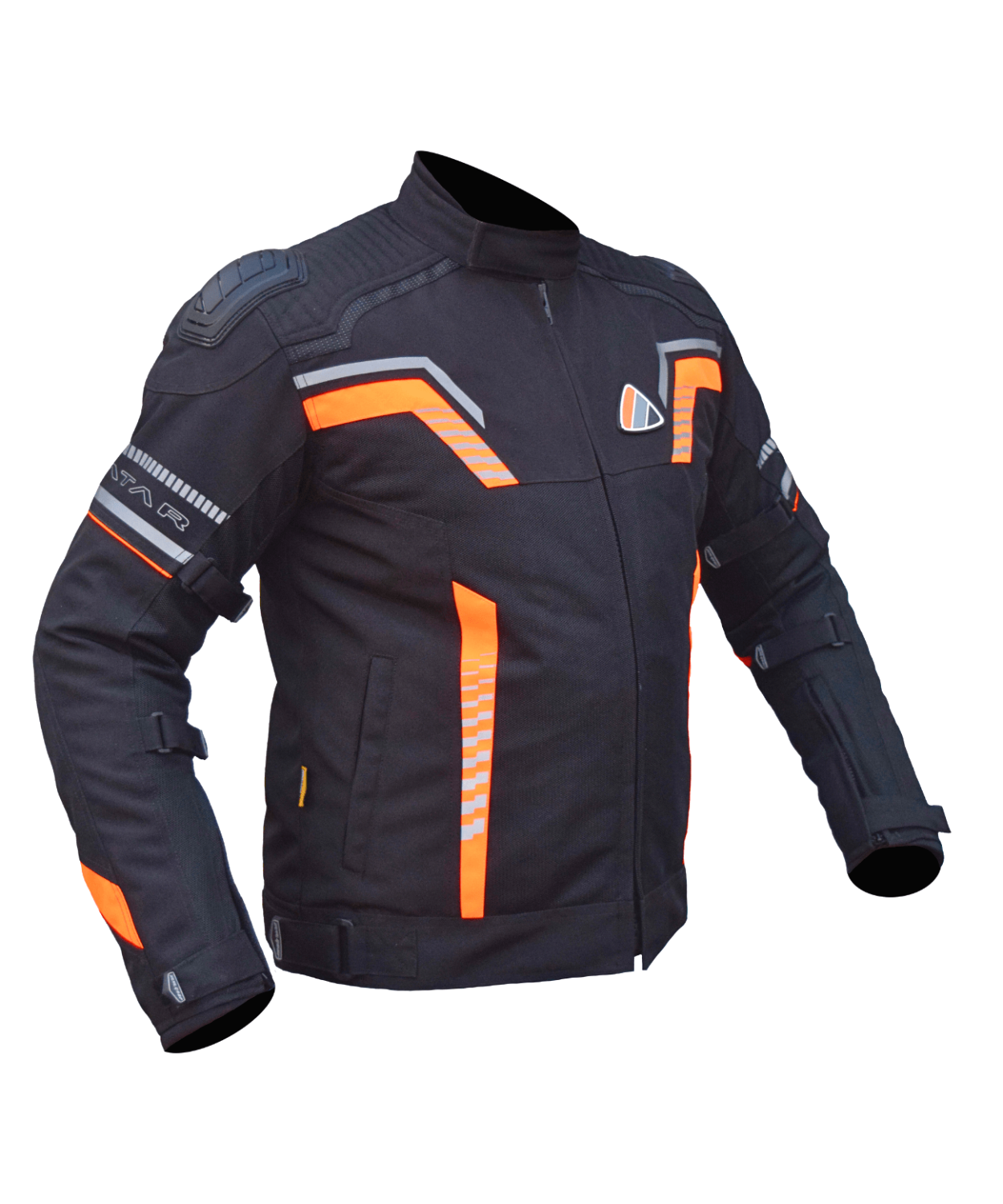 Bison ProGear Avatar V.2 Riding Jacket - Black Hi-Viz Orange
