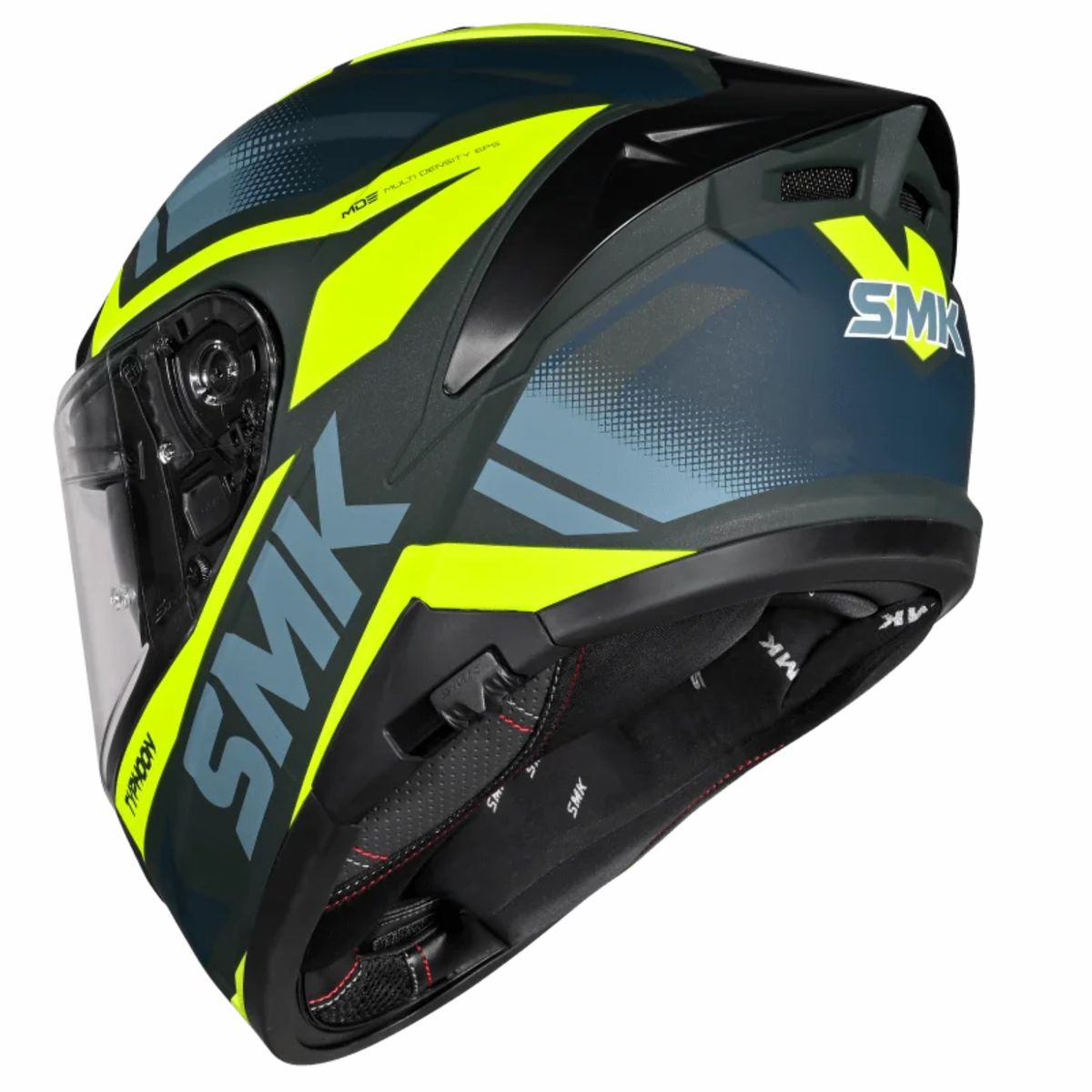 SMK Typhoon Thorn MA848 Green Helmet - SMK