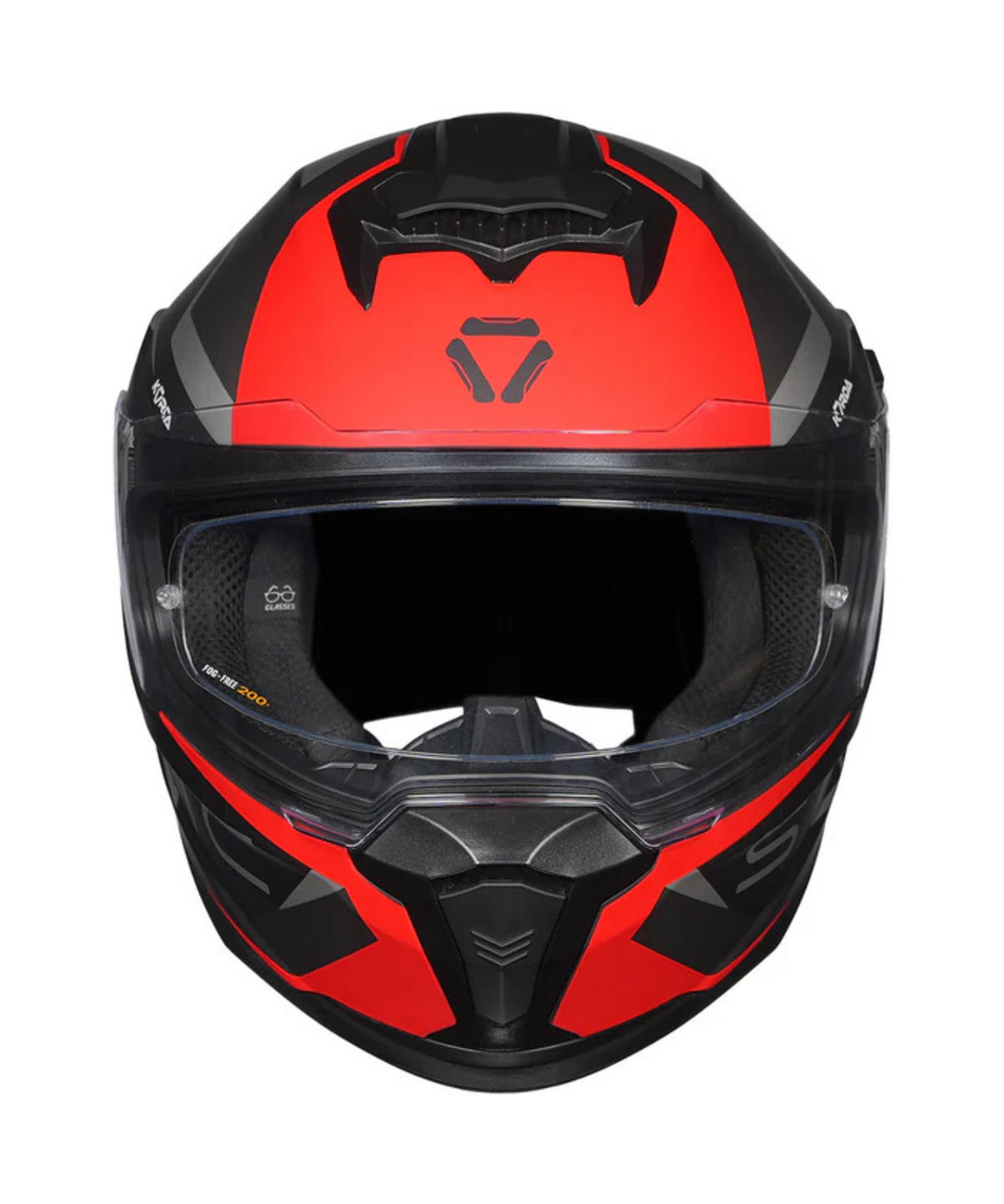 Korda Sonic GP Roadlion Helmet - Matt Black Red - Korda