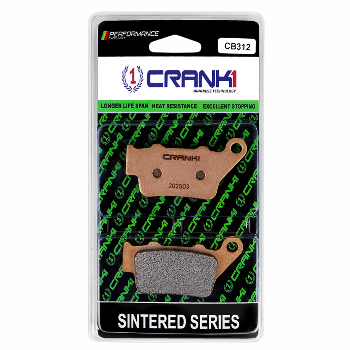 Crank1 Sintered Brake Pads for BMW G 310 RR