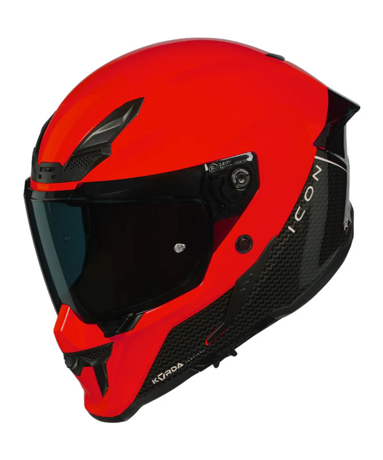 Korda Icon Duo Helmet - Gloss Black Red