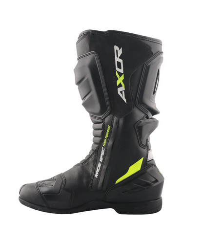 Axor Racer Tec Riding Boots - Black Neon Green