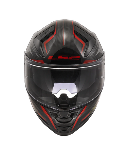 LS2 FF811 Vector II Alizer Helmet - Gloss Black Red