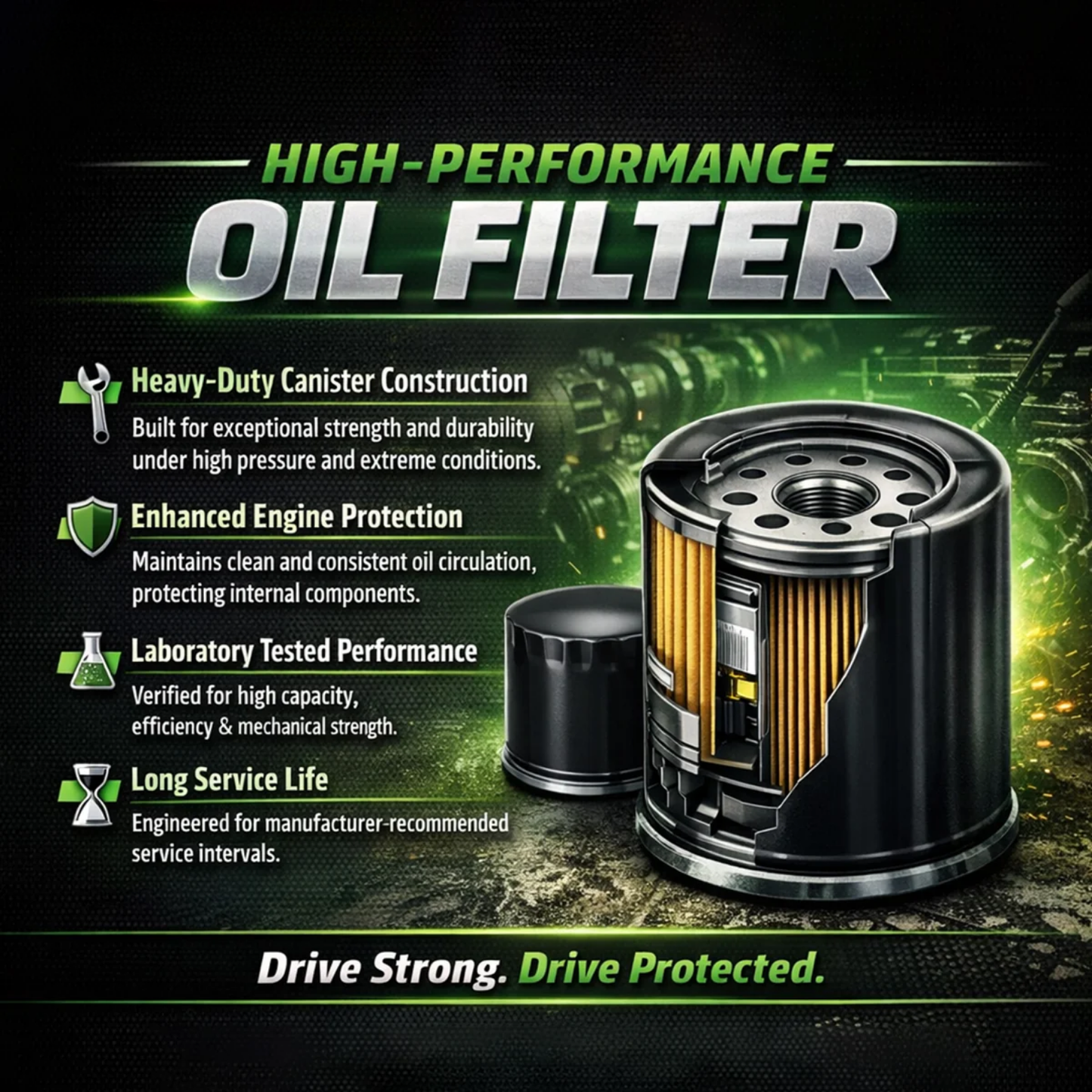 Crank1 Royal Enfield Bear 650 (2024 Onwards) Performance Oil Filters - CPO-515