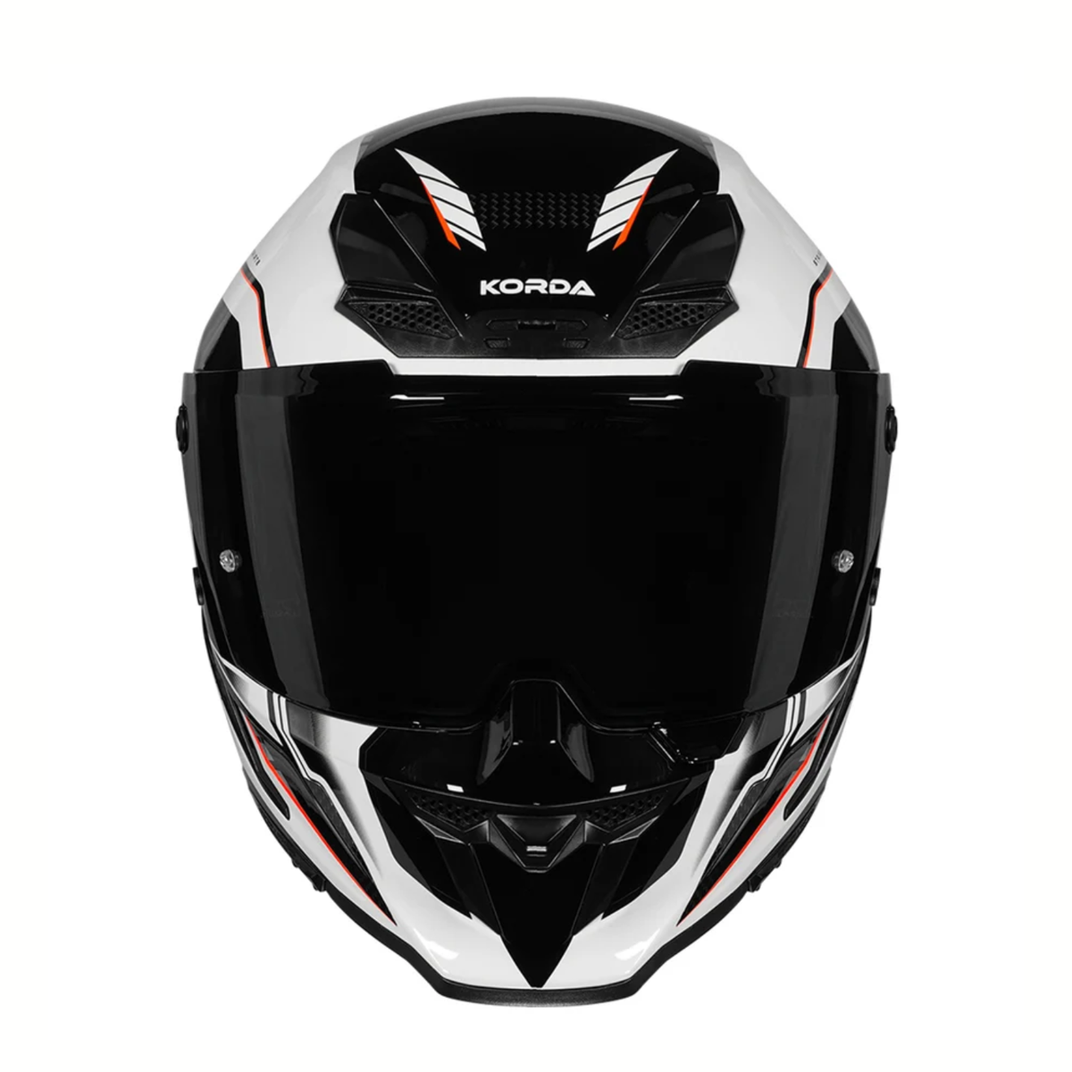 Korda Icon Strike Helmet - Gloss White Fluorescent Orange