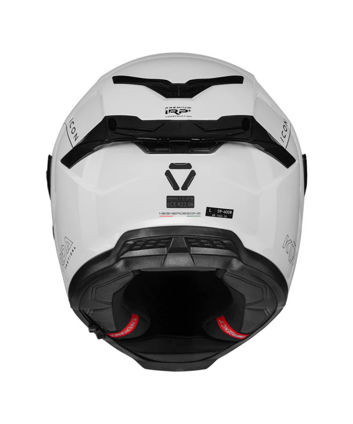 Korda Icon Solid Helmet - Gloss White - Korda