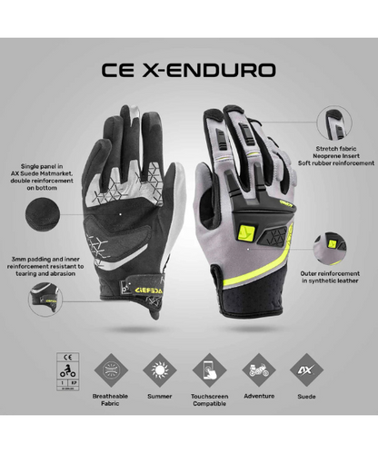 Acerbis X-Enduro Riding Gloves - Black Yellow