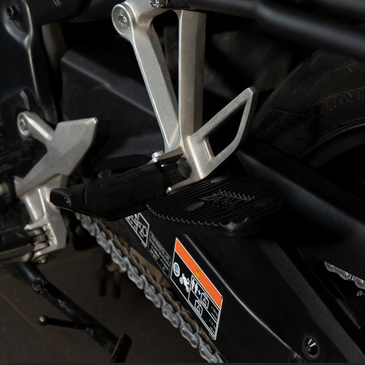 Zana Honda NX500 Rear Footrest - Black - ZI-8475 - Zana