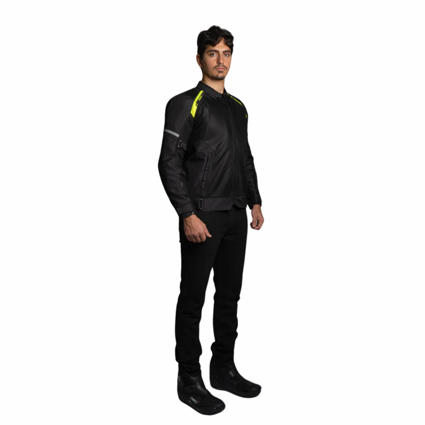 DSG Aire Mesh 2 Riding Jacket - Black Yellow Fluo