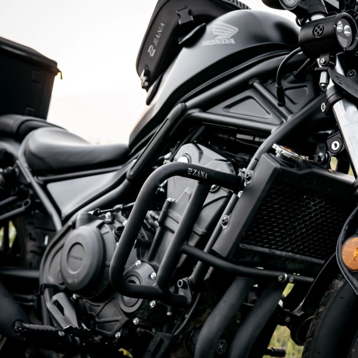 Zana Honda Rebel 500 Crash Guard With Puck Slider - Black - ZI-8624 - Zana