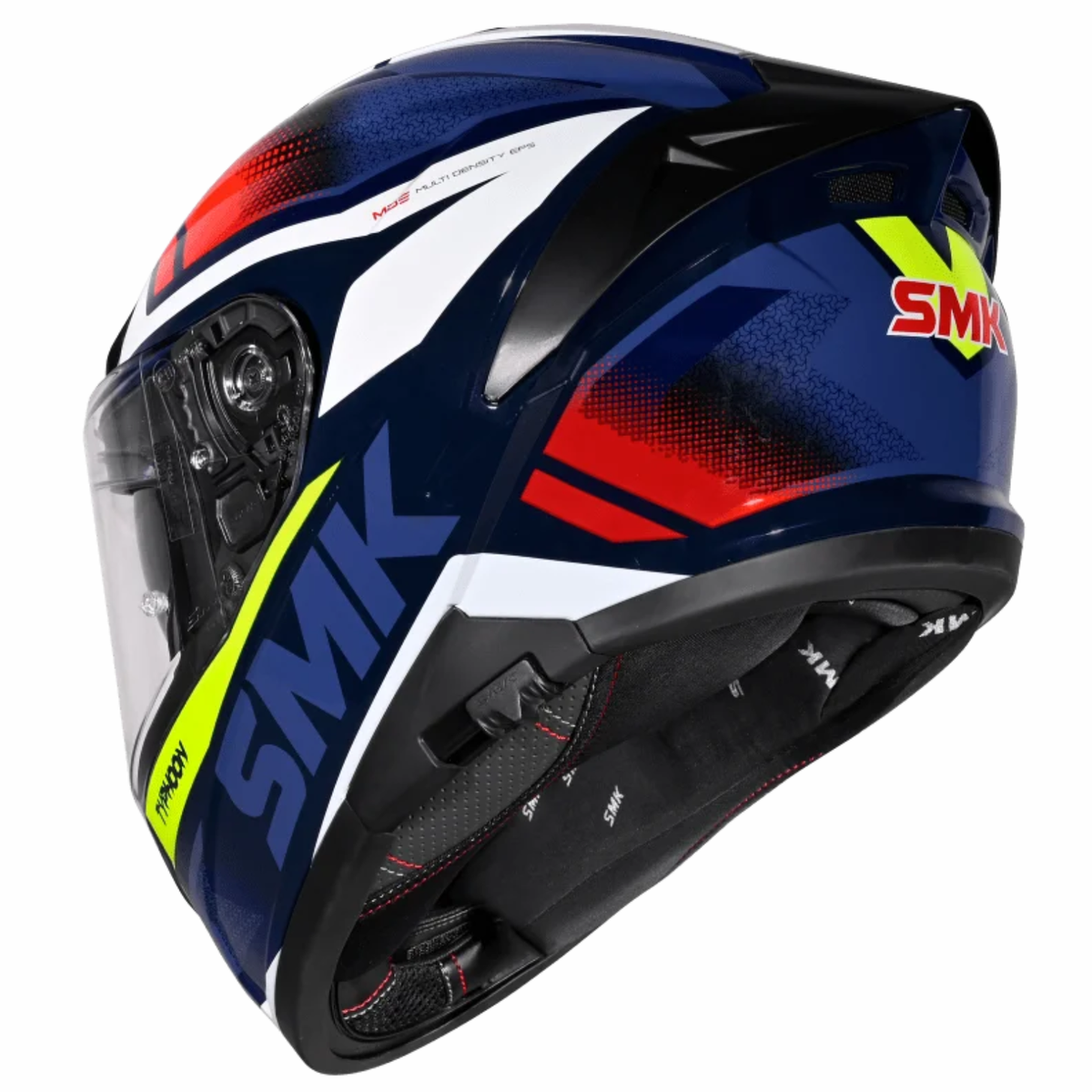 SMK Typhoon Thorn GL543 Blue Red White Helmet - SMK