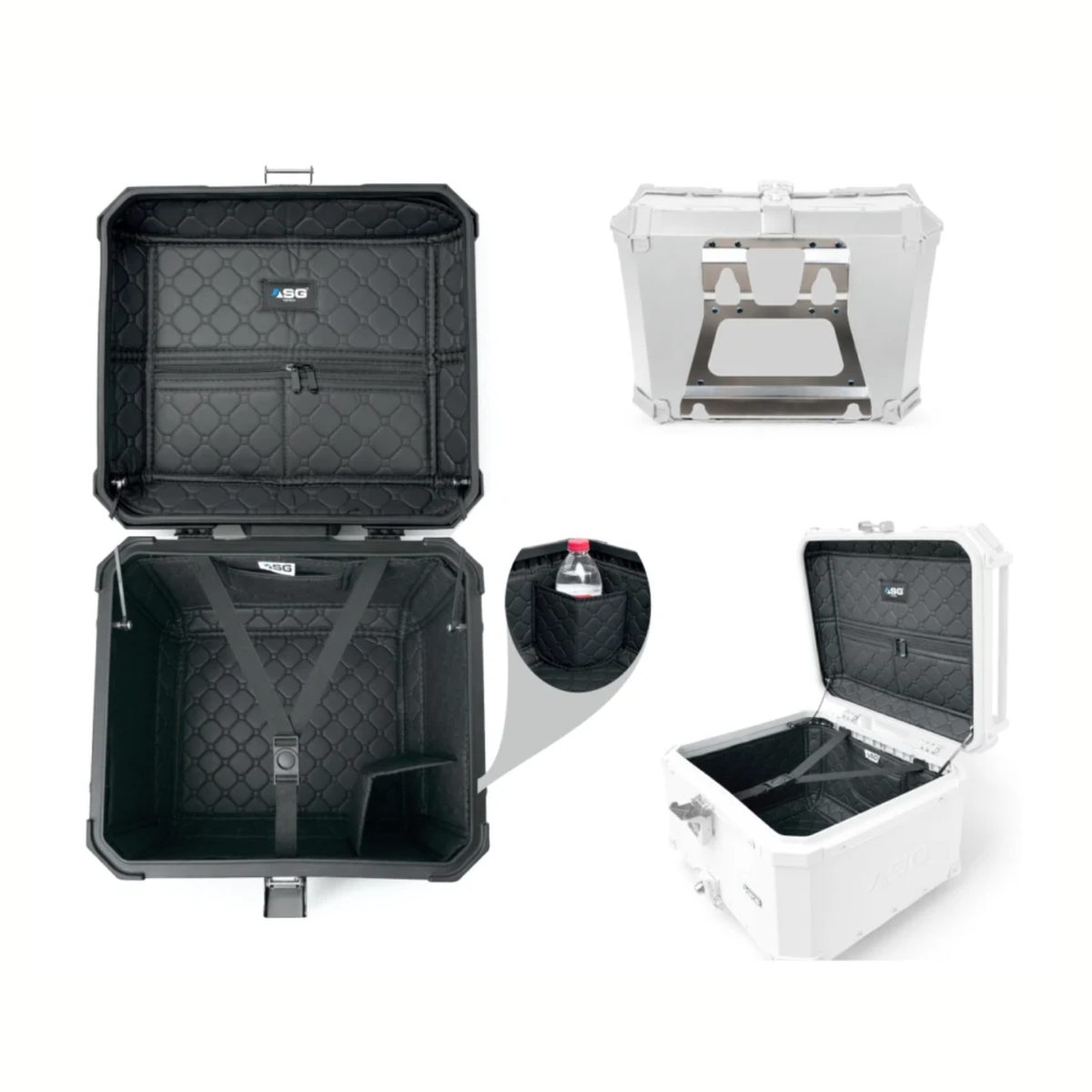 ASG AG-55L Aluminum Top Box - Silver