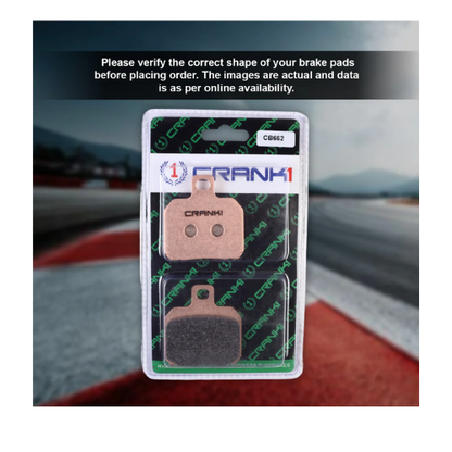 Crank1 Fully Sintered H2 Series Brake Pads for Aprilia Tuono 660 (2020 Onwards)