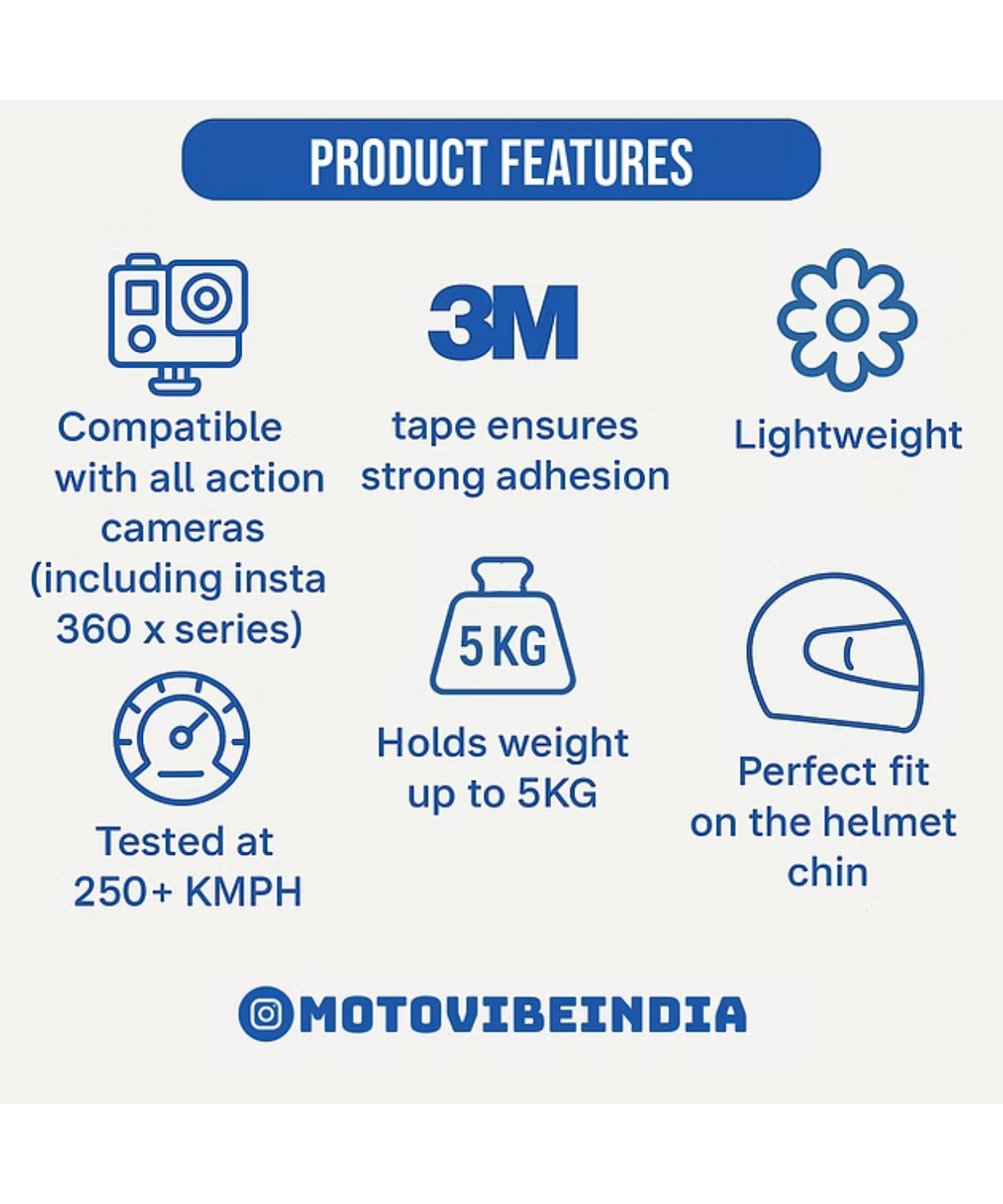 Motovibe India KYT Jumpshot - Chin Mount - Motovibe India