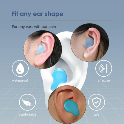 Noise Reduction Earplugs - SNR-27-dB - Blue
