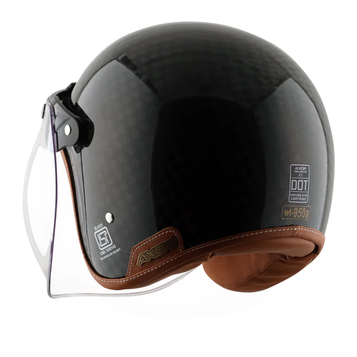 Axor Jet Carbon Big Checks Helmet - Black - AXOR
