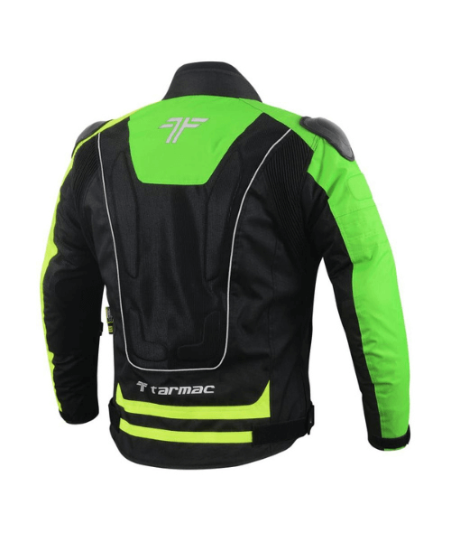 Tarmac One III Level 2 Riding Jacket - Black | Green | Fluorescent