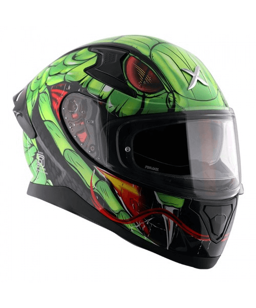 Axor Apex Venomous D/V Helmet - Black Neon Green