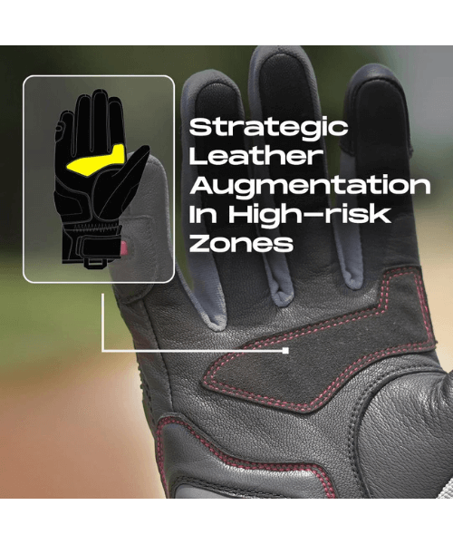 Korda Adventure Riding Gloves - Fluorescent Yellow