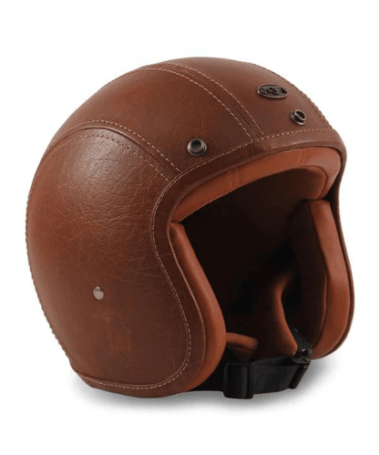 Vardenchi Leather Head Half Face Helmet