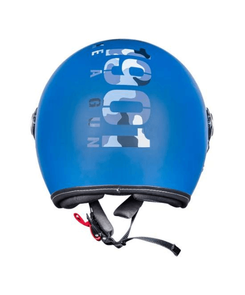 Royal Enfield Chopper MLG Camo Helmet - Matt Lagoon