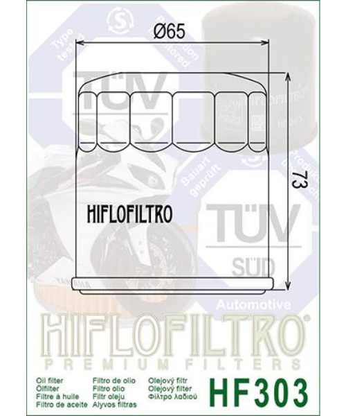 Hiflo Filtro Oil Filter - HF303