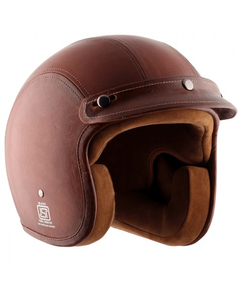 Axor Retro Jet Leather Timber Helmet - Coniac Light