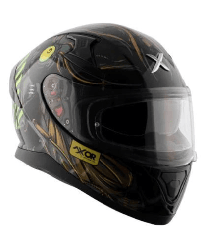 AXOR Apex Sea Devil Helmet - Gloss Black Gold