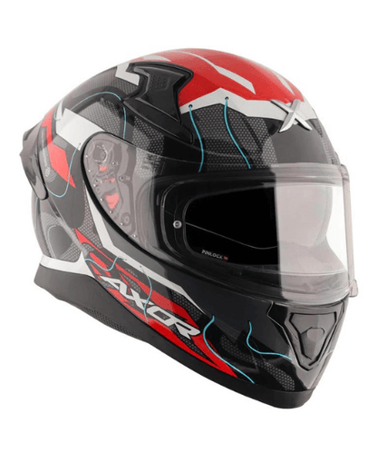 Axor Apex Dynamo Helmet - Gloss Black Red