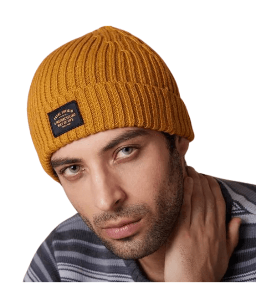 Royal Enfield Core Short Beanie - Mustard