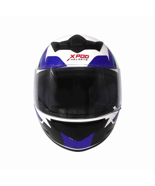 TVS Racing XPOD Helmet - Speedy White Blue