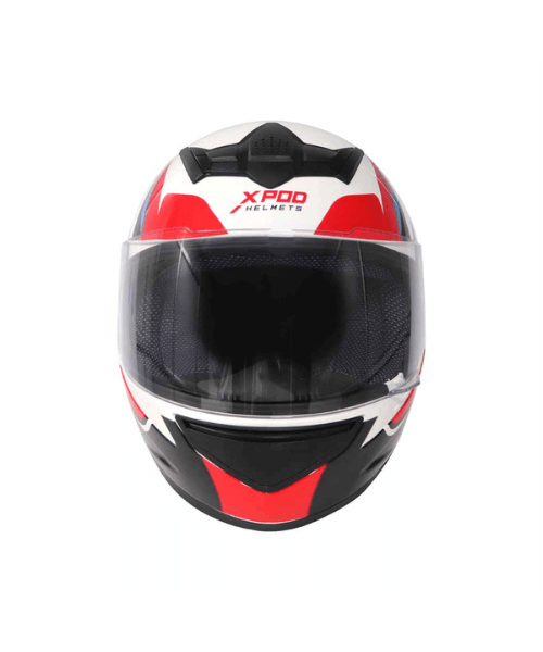 TVS Racing XPOD Helmet - Speedy White Red