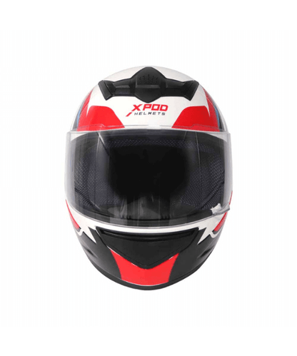 TVS Racing XPOD Helmet - Speedy White Red