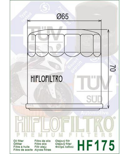 Hiflo Filtro Oil Filter - HF175