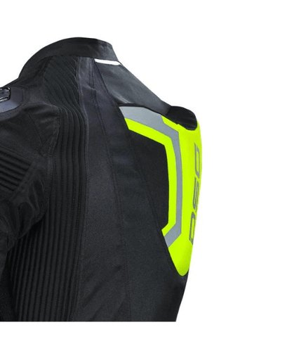 DSG Race Pro V2 Riding Jacket - Black Yellow Fluo